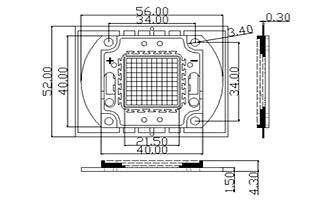 Мощный светодиод ARPL-30W-EPA-5060-DW (1050mA)