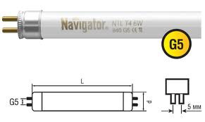 Лампа Navigator 94 115 NTL-20-860-T4-G5 (553 мм)