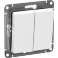 SE AtlasDesign Белый Выключатель 2-кл.  IP44