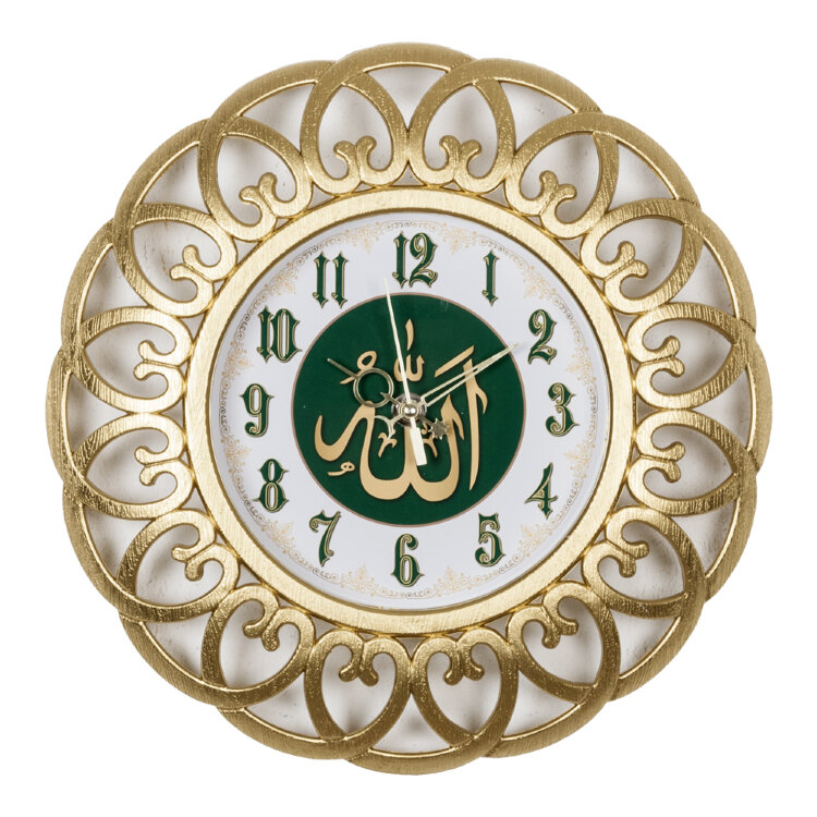 Часы настенные 30см, корпус золотой "Молитва" "Рубин" 3016-003