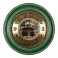 Часы настенные круг 45,5см, корпус зеленый с золотом "Аль-Харам" "Рубин" 5232-113