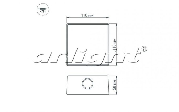 Светильник Arlight LGD-Wall-Quad-18G-8W Warm White