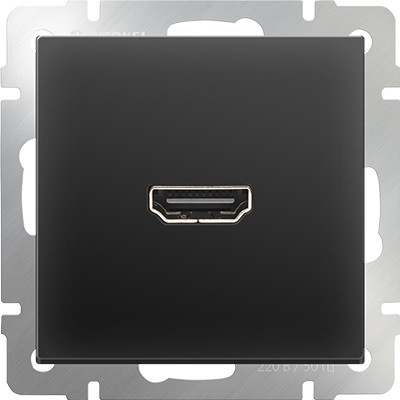 Werkel Розетка HDMI Черный матовый W1186008 (WL08-60-11)
