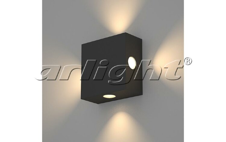 Светильник Arlight LGD-Wall-Quad-76B-8W Warm White