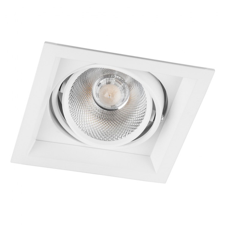 Карданный LED светильник AL201, 1x12W, 1080 Lm, 4000К, 35 градусов, белый