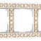 Werkel Antik Рамка 3 поста Белое золото W0031523 (WL07-Frame-03)