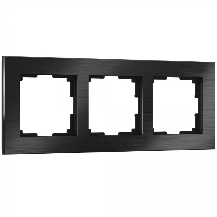 Werkel Aluminium Рамка 3 поста Черный алюминий W0031708 (WL11-Frame-03)