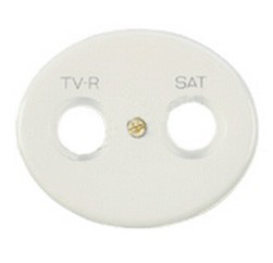 Накладка  TV/FM/SAT для розетки Tacto белый