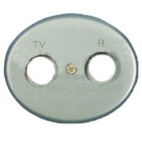 Накладка  TV/R для розетки Tacto серебро 5550 PL