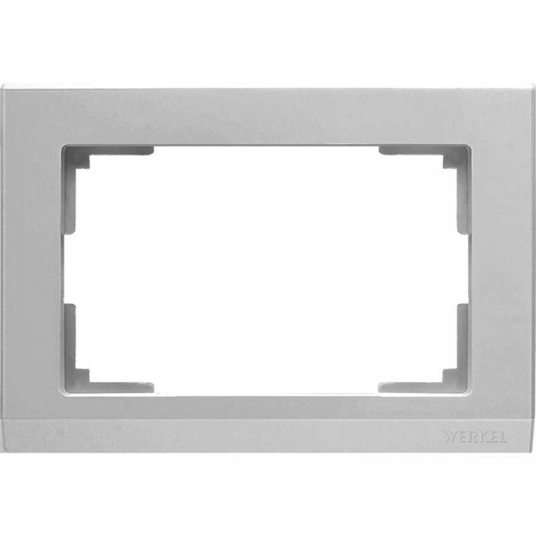 Werkel Stark Рамка для двойной розетки Серебряный W0081806 (WL04-Frame-01-DBL)