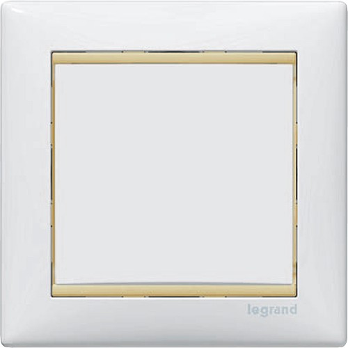 Рамка 1-местная LEGRAND бел/жел. опал 774481