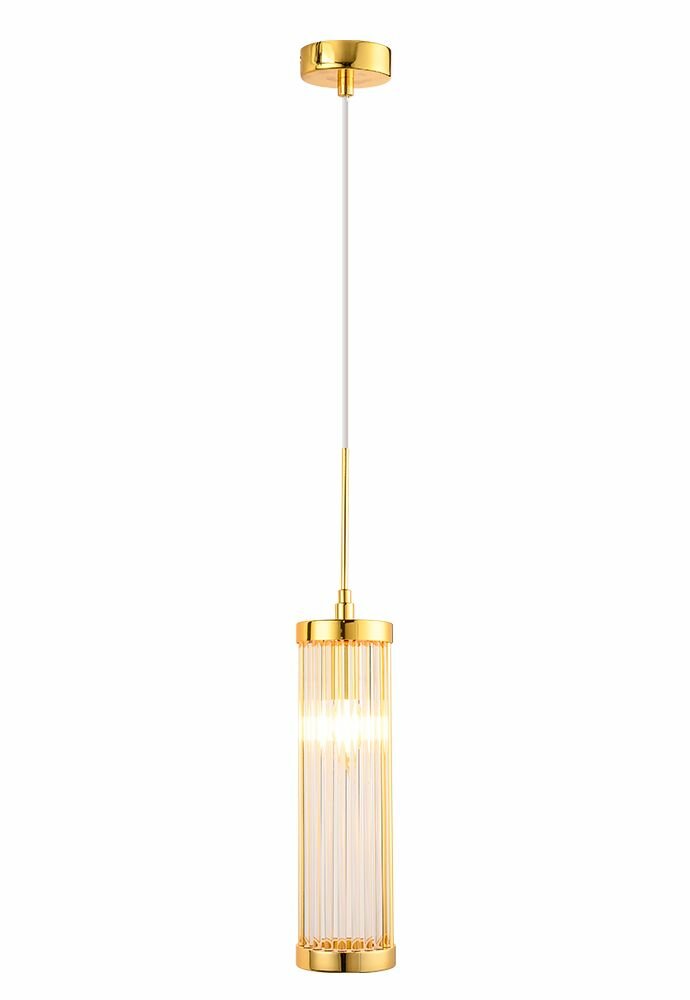 Подвесной светильник Crystal Lux Tadeo SP1 D100 Gold/Transparente 