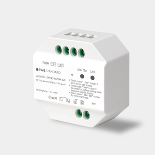 Универсальный диммер Quick control TRIAC 220В, Zigbee 3.0 + 2.4G + Push