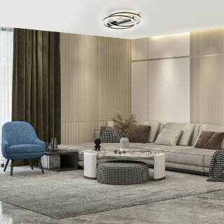 Светильник потолочный Escada 10252/2 LED*90W Black/White marble