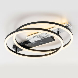 Светильник потолочный Escada 10252/2 LED*90W Black/White marble