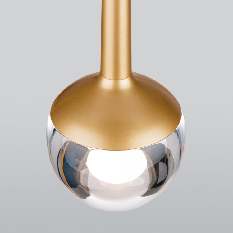 Светильник подвесной DLS028 6W 4200K золото (снят с пр-ва)