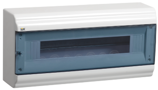 Корпус модульный пластиковый навесной IEK ЩРН-П-18 PRIME белый IP41