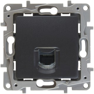 Legrand Etika Антрацит Розетка комп. RJ45 кат.6UTP 672653