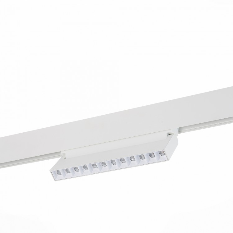Магнитный трековый светильник белый ST-Luce LED 1*12W 3000K 1 009Lm  ST364.536.12