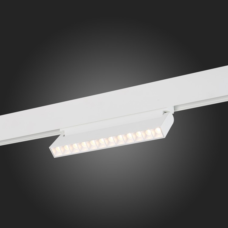 Магнитный трековый светильник белый ST-Luce LED 1*12W 3000K 1 009Lm  ST364.536.12