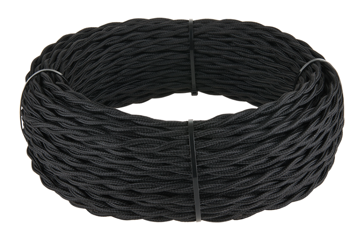 Werkel Ретро кабель витой 2х1,5 (черный)