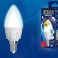 Лампа светодиодная  Uniel LED-C37 7W/4000K/E14/FR/DIM PLP01WH серия Яркая форма "свеча" матовая