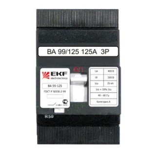 Автоматический выкл. EKF ВА-99 125/ 16А 3Р 35кА