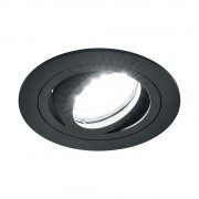 Светильник встраиваемый Feron DL2811 MR16 G5.3, черный, круг, 92*92*25 мм