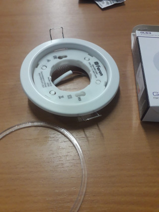 Светильник встраиваемый Feron DL53 230V  GX53, без лампы, белый матовый