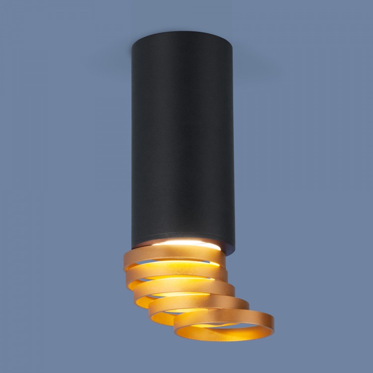 Светильник накладной DLN102 GU10 черный/золото