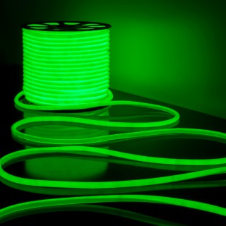 Гибкий NEON LS003 9.6W 144Led IP67 16mm круглый, зеленый 50м.