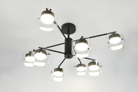 Люстра  MS 1217/8 Темо черный GX53 max/9W 800*800*365мм