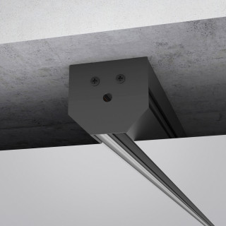 Slim Magnetic Шинопровод в натяжной потолок с декоративными вставками черный (2м) 85204/00