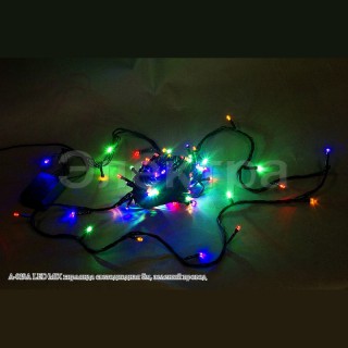Гирлянда светодиодная 5м зеленый провод A-019A LED MIX зеленый провод