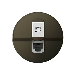 Накладка  для розетки компьютерной RJ45 графит  Celiane (Legrand)