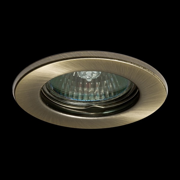 Светильник встраиваемый Feron DL10/DL3201 MR16 50W G5.3 античное золото/GAB