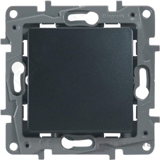 Legrand Etika Антрацит Выключатель 1-кл авт.клеммы 10 AX 250B  672601