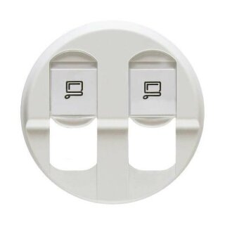 Legrand Celiane Накладка для розетки компьютерной 2-ой RJ45 Белая 68252