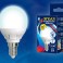 Лампа светодиодная  Uniel LED-G45 7W/4000K/E14/FR/DIM PLP01WH серия Яркая форма "Шар" матовая