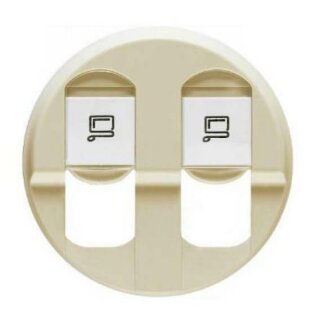 Legrand Celiane Накладка для розетки компьютерной 2хRJ45 Слоновая кость 66236