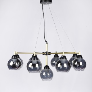 Люстра AURA  9426-9 BK+GD+GR