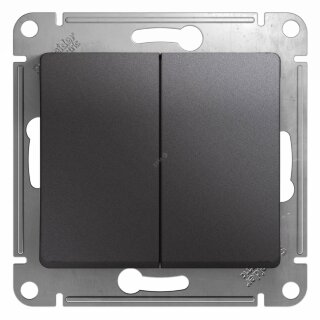 Выключатель Glossa 2-кл. графит GSL001351