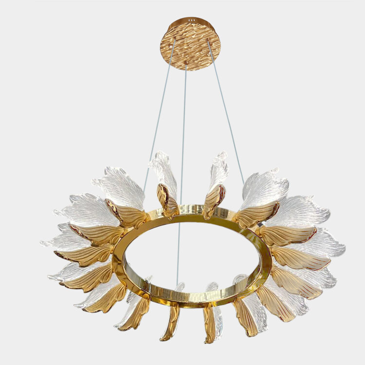 Люстра 8848-600 GD LED 90W пульт ДУ