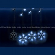 Занавес светодиодный Uniel  ULD-E2706-100/DTA White IP20 Snowfall 10 нитей, 100 светод. 2,7*0,6м