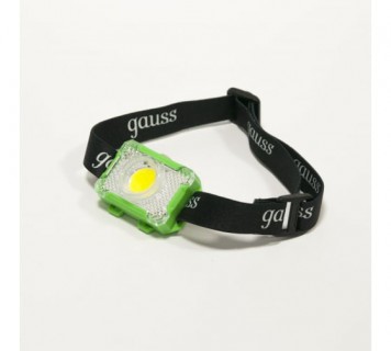 Фонарь налобный Gauss GFL305 3W 150lm 3xAAA LED