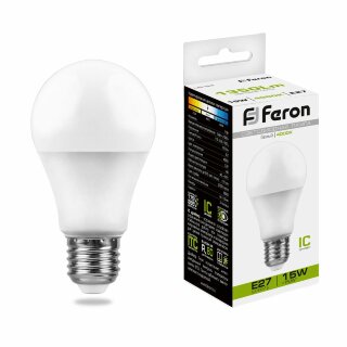 Лампа светодиодная Feron LB-94 A60 15W 230V E27 4000K