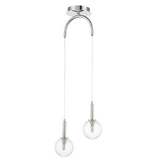 Светильник подвесной Crystal Lux LUXURY SP2 CHROME 2271/202