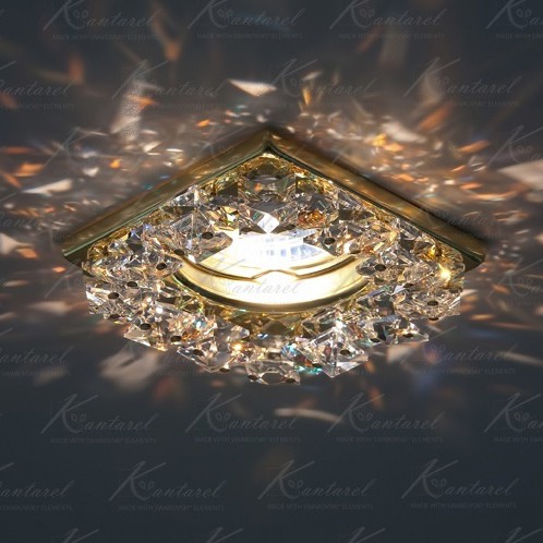 квадрат Palazzo Farnese золото crystal/topaz CD 054.3.1/1AB