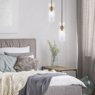 Люстра ESCADA 1141/1S Antique copper/Clear
