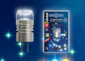 Лампа светодиодная  Uniel LED-JC-12/0.8W/NW/G4 40lm белый Уценка